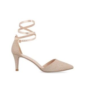 Journee Collection Leila Glitter Pumps D'Orsay Ankle‎ Strap Heels Pointed Toe  7